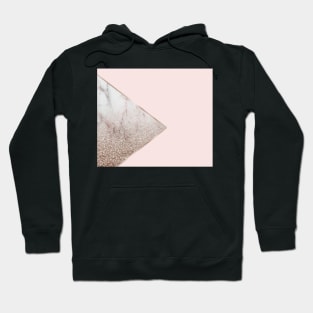 Blush pink geo - hint of rose gold gradient Hoodie